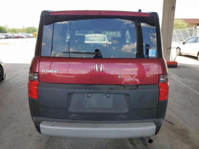 5J6YH183X8L000575 - 2008 HONDA ELEMENT LX BURGUNDY photo 6