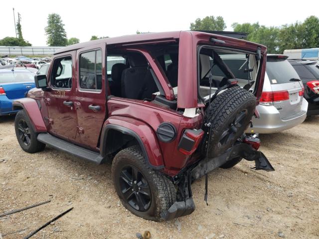 1C4HJXEG2MW575315 - 2021 JEEP WRANGLER U SAHARA MAROON photo 3