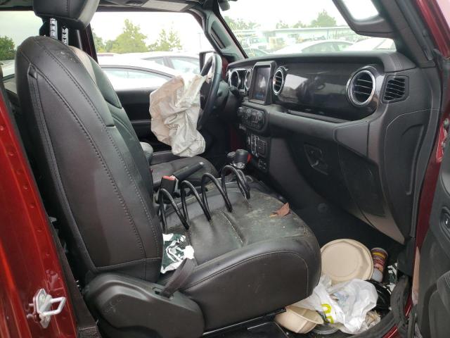 1C4HJXEG2MW575315 - 2021 JEEP WRANGLER U SAHARA MAROON photo 5