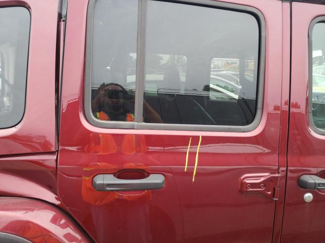 1C4HJXEG2MW575315 - 2021 JEEP WRANGLER U SAHARA MAROON photo 6