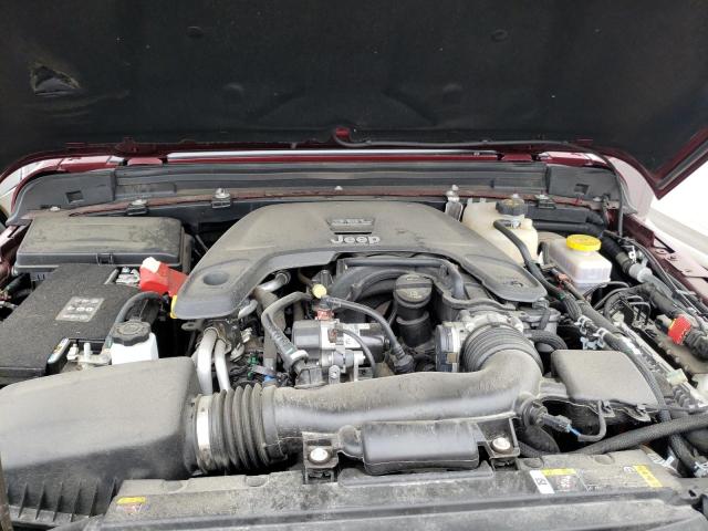 1C4HJXEG2MW575315 - 2021 JEEP WRANGLER U SAHARA MAROON photo 7