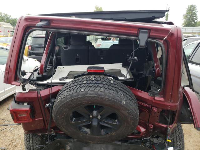 1C4HJXEG2MW575315 - 2021 JEEP WRANGLER U SAHARA MAROON photo 9