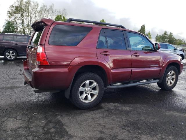 JTEBU14R68K023449 - 2008 TOYOTA 4RUNNER SR5 BURGUNDY photo 3