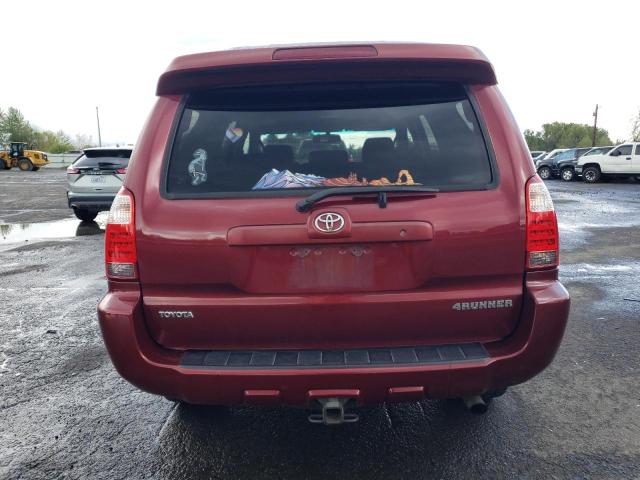 JTEBU14R68K023449 - 2008 TOYOTA 4RUNNER SR5 BURGUNDY photo 6