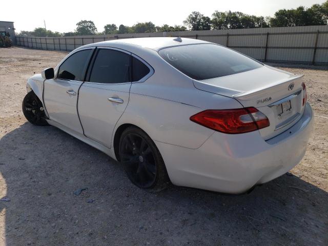 JN1AY1AP3BM520559 - 2011 INFINITI M56 WHITE photo 2