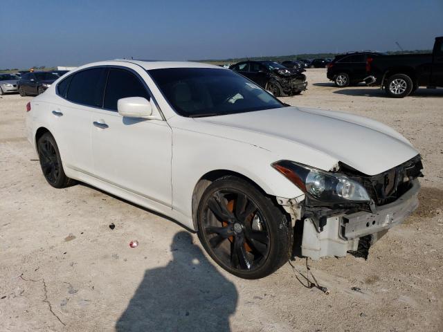 JN1AY1AP3BM520559 - 2011 INFINITI M56 WHITE photo 4