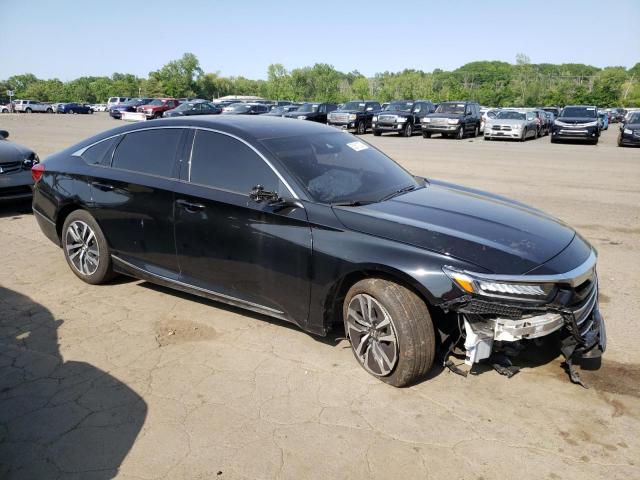 1HGCV3F40MA002519 - 2021 HONDA ACCORD HYBRID EX BLACK photo 4