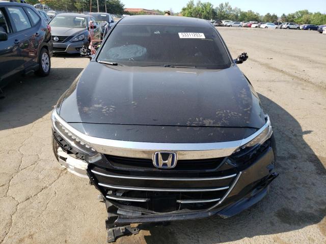 1HGCV3F40MA002519 - 2021 HONDA ACCORD HYBRID EX BLACK photo 5