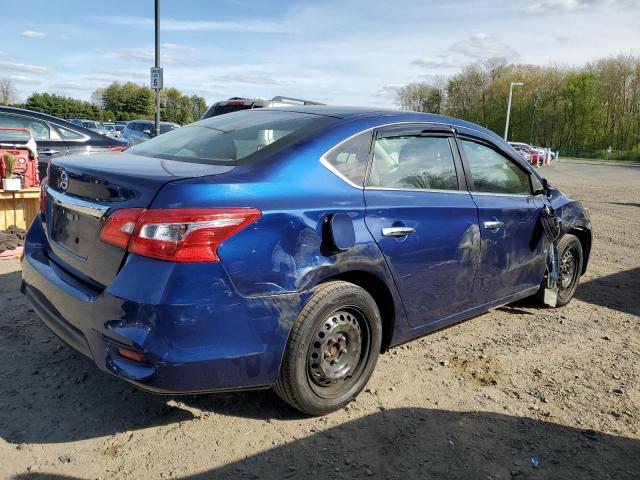 3N1AB7AP7KY228155 - 2019 NISSAN SENTRA S BLUE photo 3