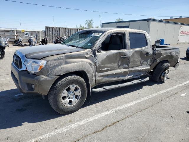 3TMLU4EN4EM134592 - 2014 TOYOTA TACOMA DOUBLE CAB GRAY photo 1