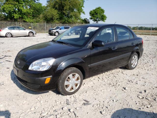 KNADE123876248369 - 2007 KIA RIO BASE BLACK photo 1