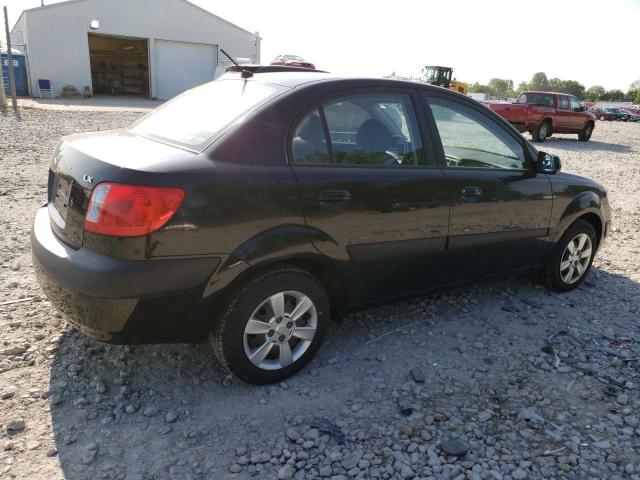 KNADE123876248369 - 2007 KIA RIO BASE BLACK photo 3