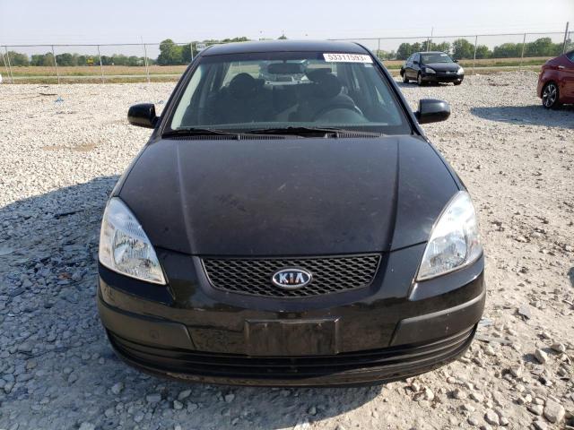 KNADE123876248369 - 2007 KIA RIO BASE BLACK photo 5