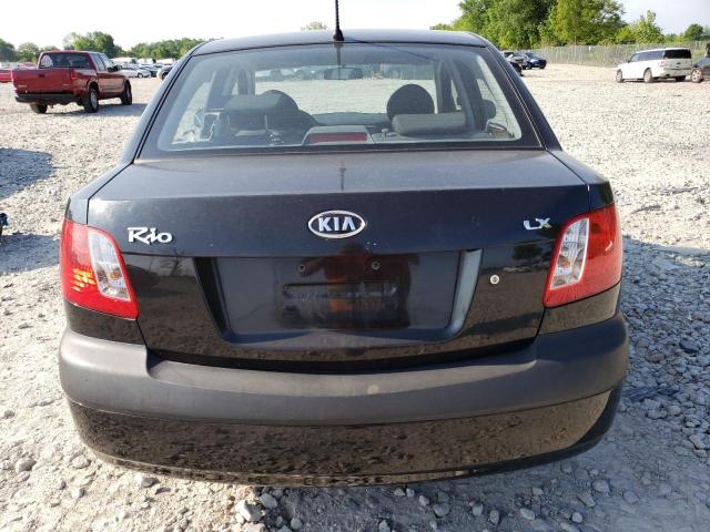 KNADE123876248369 - 2007 KIA RIO BASE BLACK photo 6