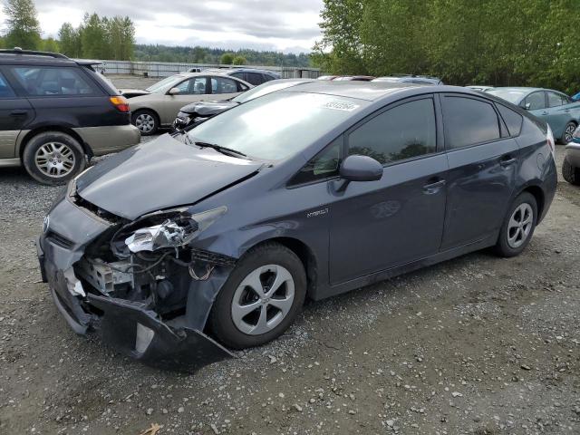 JTDKN3DU8D1659081 - 2013 TOYOTA PRIUS GRAY photo 1