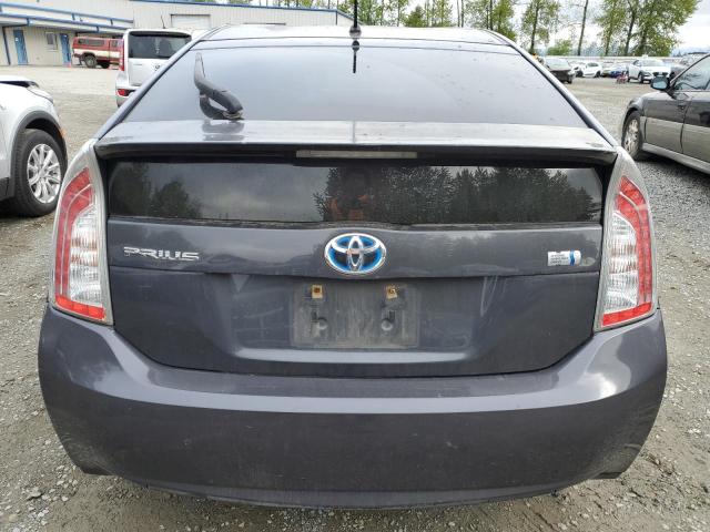 JTDKN3DU8D1659081 - 2013 TOYOTA PRIUS GRAY photo 6