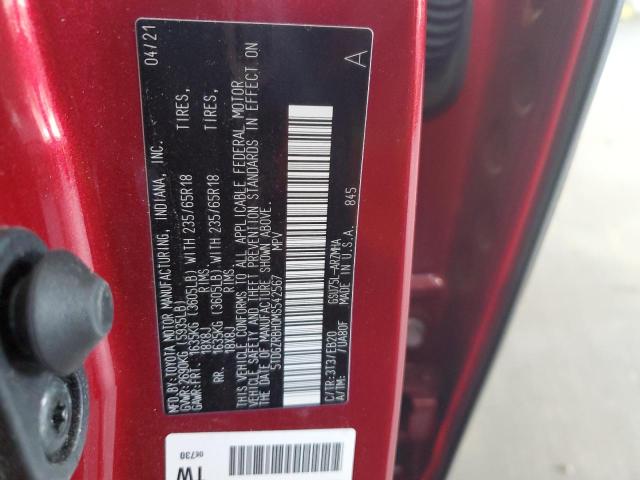 5TDGZRBH0MS542567 - 2021 TOYOTA HIGHLANDER XLE Qırmızı foto 13