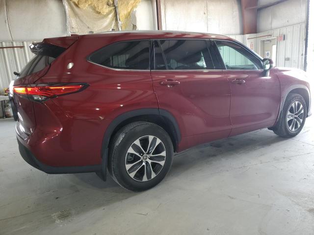 5TDGZRBH0MS542567 - 2021 TOYOTA HIGHLANDER XLE Qırmızı foto 3