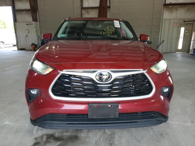5TDGZRBH0MS542567 - 2021 TOYOTA HIGHLANDER XLE Qırmızı foto 5