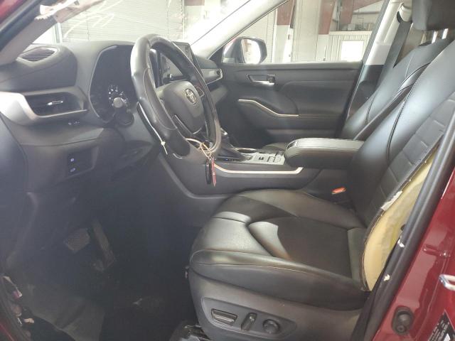 5TDGZRBH0MS542567 - 2021 TOYOTA HIGHLANDER XLE Qırmızı foto 7