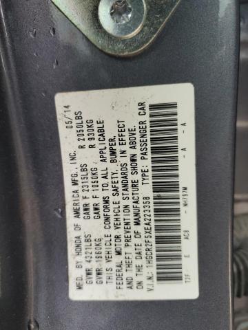 1HGCR2F5XEA223358 - 2014 HONDA ACCORD SPORT GRAY photo 12