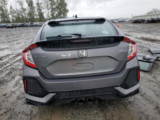 SHHFK7H96KU400339 - 2019 HONDA CIVIC SPORT TOURING GRAY photo 6