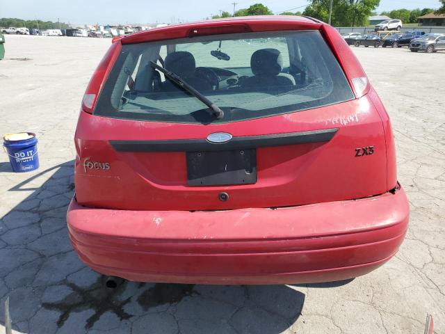 3FAHP31322R213582 - 2002 FORD FOCUS ZX3 RED photo 6