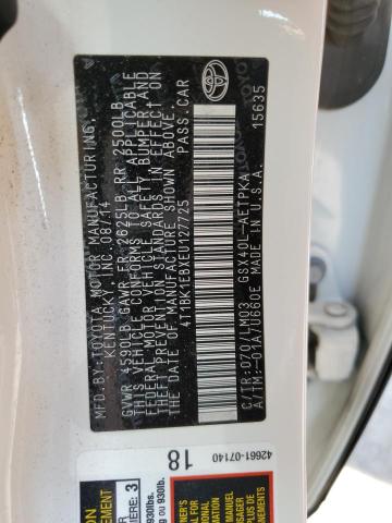 4T1BK1EBXEU127725 - 2014 TOYOTA AVALON BASE Ağ foto 12