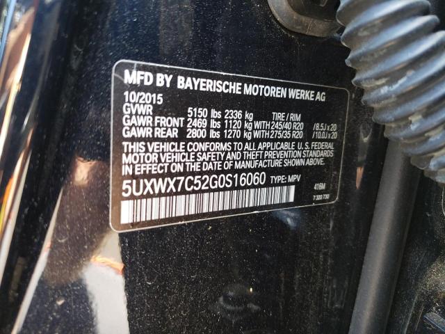 5UXWX7C52G0S16060 - 2016 BMW X3 XDRIVE35I BLUE photo 14