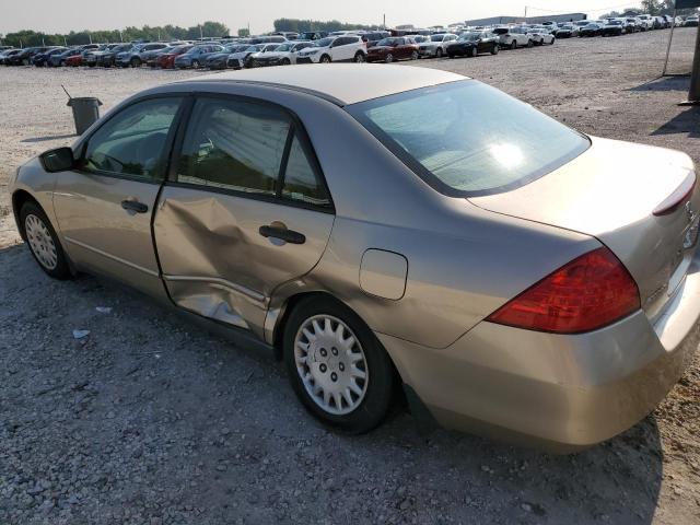 1HGCM56187A191882 - 2007 HONDA ACCORD VALUE GOLD photo 2