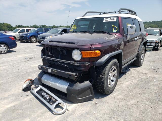 JTEBU11F870052228 - 2007 TOYOTA FJ CRUISER PURPLE photo 2