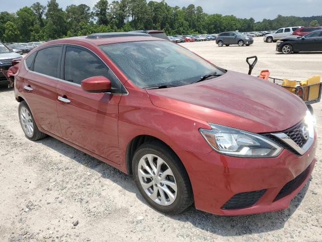 3N1AB7AP6HY311438 - 2017 NISSAN SENTRA S RED photo 4