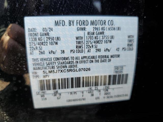 5LM5J7XC5RGL07026 - 2024 LINCOLN AVIATOR RESERVE Noir photo 13