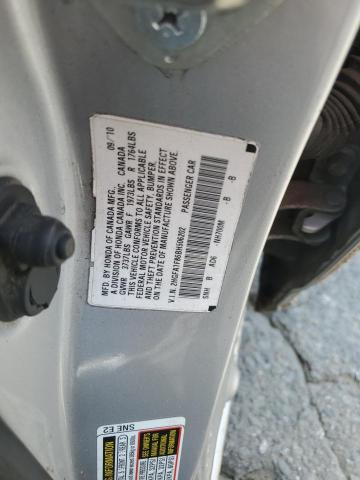 2HGFA1F86BH506202 - 2011 HONDA CIVIC EX SILVER photo 12