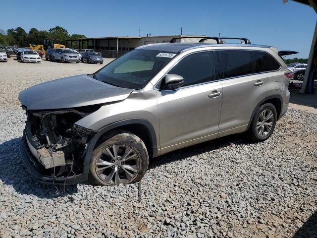 5TDKKRFH4FS056162 - 2015 TOYOTA HIGHLANDER XLE GOLD photo 1