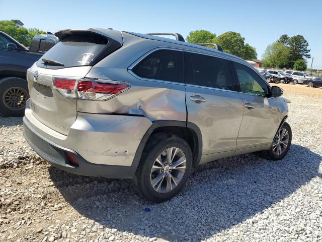 5TDKKRFH4FS056162 - 2015 TOYOTA HIGHLANDER XLE GOLD photo 3