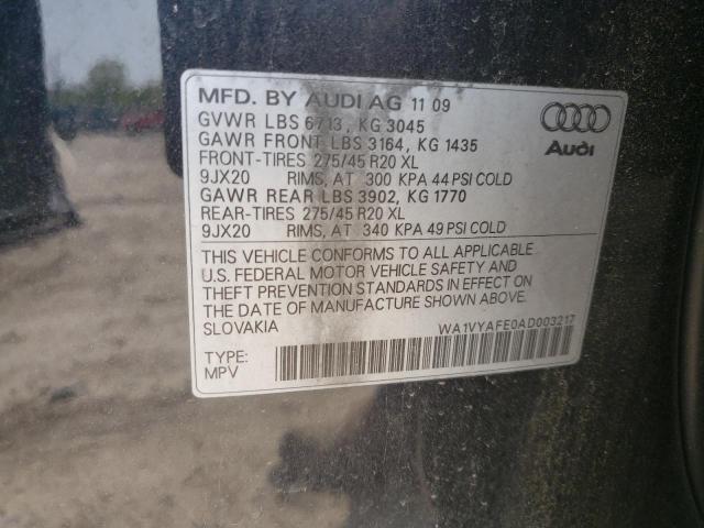 WA1VYAFE0AD003217 - 2010 AUDI Q7 PRESTIGE 蓝色 照片 12