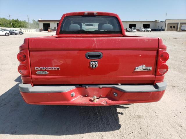 1D7HE38K78S583782 - 2008 DODGE DAKOTA SXT RED photo 6