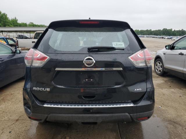 KNMAT2MV5GP712647 - 2016 NISSAN ROGUE S BLACK photo 6