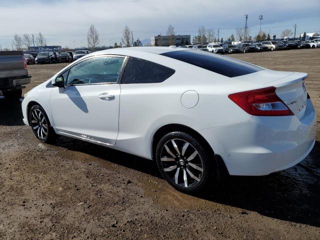 2HGFG3B97DH001071 - 2013 HONDA CIVIC EXL WHITE photo 2