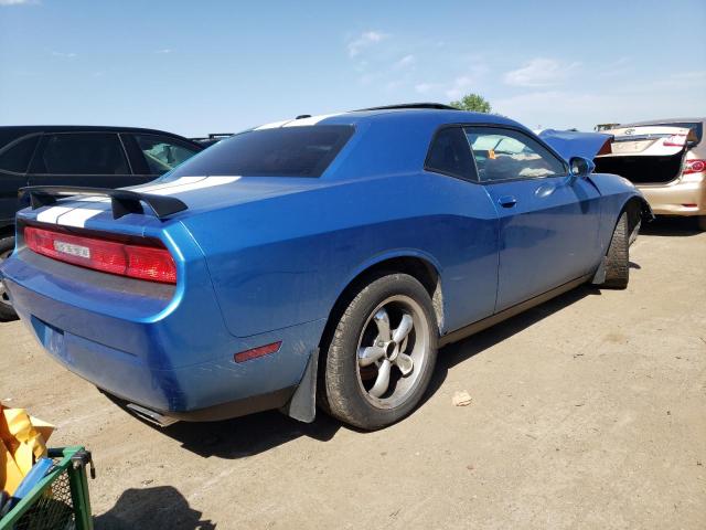 2C3CDYAG2CH104229 - 2012 DODGE CHALLENGER SXT BLUE photo 3