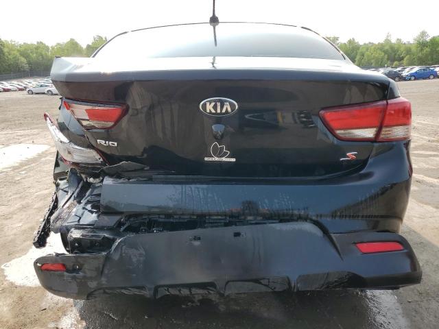 3KPA24AB4KE172127 - 2019 KIA RIO S BLACK photo 6