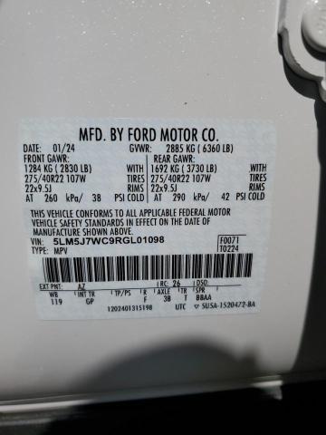 5LM5J7WC9RGL01098 - 2024 LINCOLN AVIATOR RESERVE Ақ фото 13