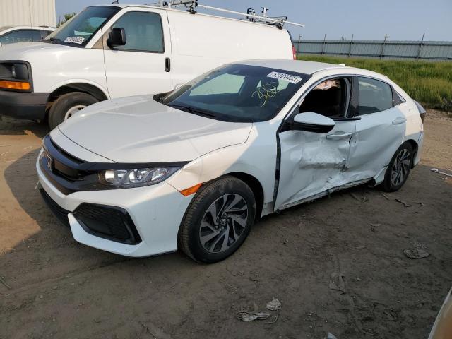 SHHFK7H30KU227221 - 2019 HONDA CIVIC LX WHITE photo 1