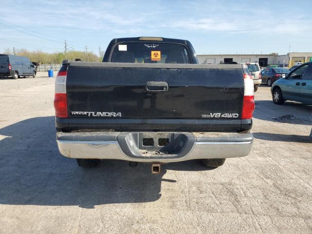 5TBDT44196S517329 - 2006 TOYOTA TUNDRA DOUBLE CAB SR5 BLACK photo 6