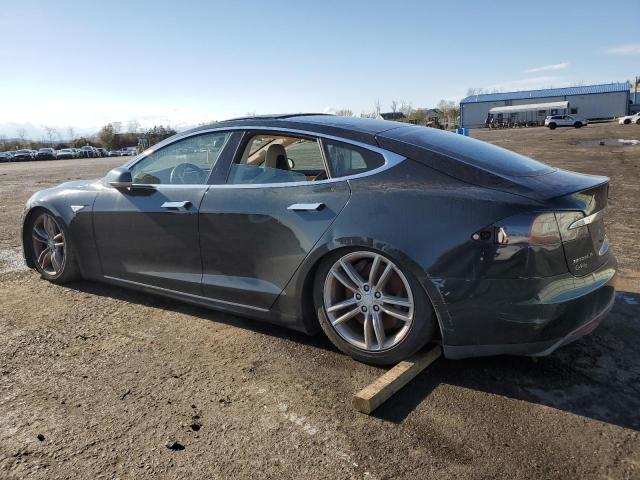 5YJSA1CP1DFP10584 - 2013 TESLA MODEL S GREEN photo 2