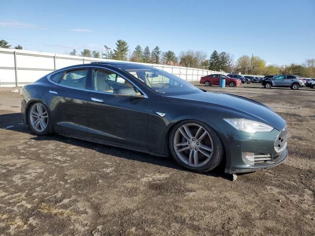 5YJSA1CP1DFP10584 - 2013 TESLA MODEL S GREEN photo 4