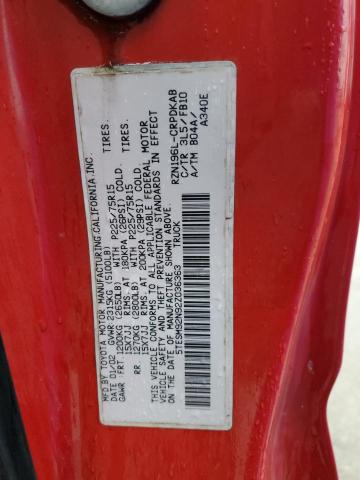 5TESM92N92Z036363 - 2002 TOYOTA TACOMA XTRACAB PRERUNNER 红色 照片 13