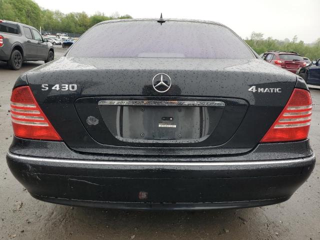 WDBNG83J16A471449 - 2006 MERCEDES-BENZ S 430 4MATIC BLACK photo 6