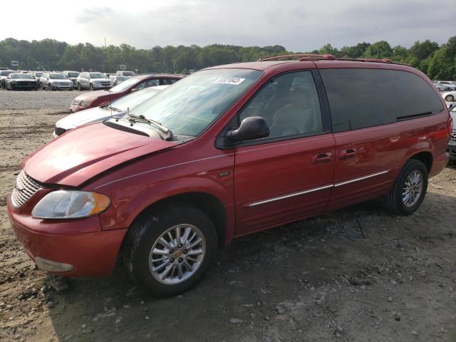 2C8GP64L72R579769 - 2002 CHRYSLER TOWN & COU LIMITED RED photo 1
